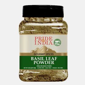 Pride of India – Basil Leaf Powder – Gourmet & Culinary Spice – Mediterranean Seasoning – Adds Flavor to pesto/stews/curries – Additives Free – Easy t