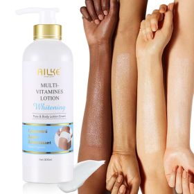 AILKE Whitening And Moisturizing Body Lotion,Suitable For Dry And Black Skin Type,with Pump Huge Bottle 500ml Korean Cosmetics (Color: Vitamin Body Lotion)