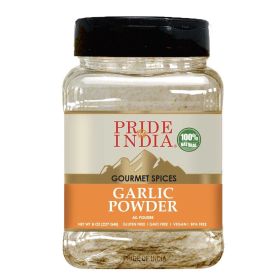 Pride of India – Garlic Fine Ground – Gourmet & Culinary Grade – Classic Seasoning to Pasta/Sauces/Dips/Bakes – Easy to Use – 3 Oz. Small Dual Sifter (size: 8 oz)